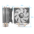 Spirit of Gamer CPU AIRCOOLER 120 MM ARGB aluminium/réz processzor hűtő