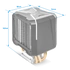 Spirit of Gamer CPU AIRCOOLER PRO ARGB aluminium/réz processzor hűtő