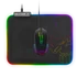 Spirit of Gamer Medium fekete RGB LED világító gamer egérpad