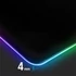 Spirit of Gamer Large fekete RGB LED világító gamer egérpad