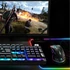 Spirit of Gamer Medium fekete RGB LED világító gamer egérpad