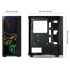 Spirit of Gamer GHOST ONE RGB fekete ablakos táp nélküli mATX ház