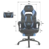Spirit Of Gamer Mustang Gaming Chair Black/Blue
