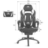 Spirit Of Gamer Mustang Gaming Chair Black/White