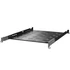 Stalflex B-RSA19-1U-550B 19" 1U 550mm mély 2 ponton rögzíthető fekete fix tálca