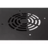 Stalflex RC10-9U-300GB 10" 9U 300 mm mély lapra szerelt fekete üveg ajtós fali rack szekrény