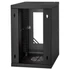 Stalflex RC10-9U-300GB 10" 9U 300 mm mély lapra szerelt fekete üveg ajtós fali rack szekrény