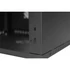 Stalflex RC19-12U-450GB 19" 12U 450 mm mély lapra szerelt fekete üveg ajtós fali rack szekrény