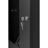Stalflex RC19-12U-450GB 19" 12U 450 mm mély lapra szerelt fekete üveg ajtós fali rack szekrény