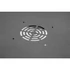 Stalflex RC19-12U-450GB 19" 12U 450 mm mély lapra szerelt fekete üveg ajtós fali rack szekrény