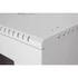 Stalflex RC19-12U-450GG 19" 12U 450 mm mély lapra szerelt szürke üveg ajtós fali rack szekrény