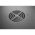 Stalflex RC19-4U-350MB 19" 4U 350 mm mély lapra szerelt fekete fém ajtós fali rack szekrény