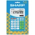 Számológép, asztali, 10 számjegy, SHARP "EL-M332", kék