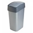 Billenős szelektív hulladékgyűjtő, műanyag, 45 l, CURVER, szürke/szürke