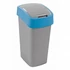 Billenős szelektív hulladékgyűjtő, műanyag, 45 l, CURVER, kék/szürke