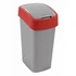 Billenős szelektív hulladékgyűjtő, műanyag, 45 l, CURVER, piros/szürke