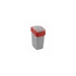 Szemetes billenő fedeles CURVER Pacific Flip Bin 10l piros-ezüst