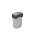 Szemetes billenő fedeles CURVER Pacific Flip Bin 10l grafit-alumínium ezüst