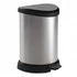 Pedálos szemetes, fémhatású, 15 l, CURVER