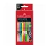 Színes ceruza készlet, háromszögletű, FABER-CASTELL "Colour Grip", 12 különböző szín