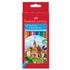 Színes ceruza készlet, hatszögletű, FABER-CASTELL "Classic", 12 különböző szín