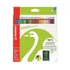 Színes ceruza készlet, hatszögletű, STABILO "GreenColours", 24 különböző szín