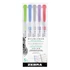 Szövegkiemelő készlet, 1,0/3,5 mm, kétvégű ZEBRA "Mildliner Cool & Refined" 5 szín