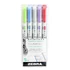 Szövegkiemelő készlet, 1,0/3,5 mm, kétvégű ZEBRA "Mildliner Cool & Refined" 5 szín