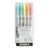 Szövegkiemelő készlet, 1,0/3,5 mm, kétvégű, ZEBRA "Mildliner Fluorescent", 5 szín