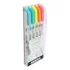 Szövegkiemelő készlet, 1,0/3,5 mm, kétvégű, ZEBRA "Mildliner Fluorescent", 5 szín
