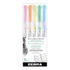 Szövegkiemelő készlet, 1,0/3,5 mm, kétvégű, ZEBRA "Mildliner Fluorescent", 5 szín
