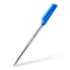 Golyóstoll, 0,5 mm, kupakos, STAEDTLER "Stick 430 M", kék