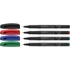 Tűfilc készlet, 0,4 mm, SCHNEIDER "Topliner 967", 4 különböző szín