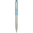 Golyóstoll, 0,24 mm, teleszkópos, rozsdamentes acél, világoskék tolltest, ZEBRA "Telescopic Metal Stylus", kék