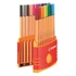 Tűfilc készlet, 0,4 mm, STABILO "Point 88 ColorParade", 20 különböző szín