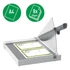 Vágógép, karos, A4, 8 lap, LEITZ "Precision Home A4"