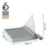Vágógép, karos, A4, 10 lap, LEITZ "Precision Home Office A4"