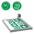 Vágógép, görgős, A3, 15 lap, LEITZ "Precision Office"