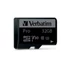 Memóriakártya, microSDHC, 32GB, CL10/U3, 90/45 MB/s, adapter, VERBATIM "PRO"
