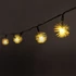 Zúzmara alakú 3cm/6m/IPX3 szabványos/meleg fehér/30db LED-es/napelemes fénydekoráció