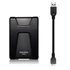 ADATA AHD650 2,5" 2TB USB3.1 ütésálló fekete külső winchester