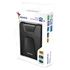 ADATA AHD650 2,5" 2TB USB3.1 ütésálló fekete külső winchester