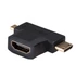 Akyga AK-AD-23 HDMI - miniHDMI - microHDMI 3-as adapter