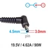 Akyga AK-ND-53 19,5V/4,62A/90W 4,5x3mm + pin notebook hálózati töltő