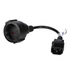 Akyga AK-PC-10A 15cm Schuko CEE 7/4 - IEC C14 adapter