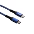 Akyga AK-USB-36 0,5m Type C - Type C kék fonott adat- és töltőkábel