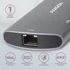 Axagon HMC-6M2 SUPERSPEED USB-C COMBO ezüstfekete 6IN1 HUB