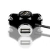Axagon HUE-X3B Trinity 4 portos USB2.0 hosszú kábeles fekete HUB