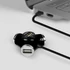 Axagon HUE-X3B Trinity 4 portos USB2.0 hosszú kábeles fekete HUB