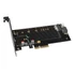 Axagon PCEM2-DC PCI-Express - NVME+NGFF M.2 hűtővel ellátott adapter
